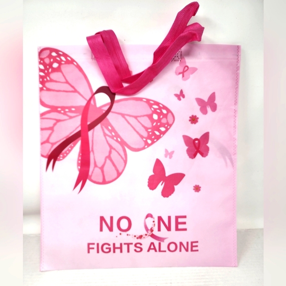 Pink Breast Cancer Month Tote Bag New 15 Inch Bag - Picture 1 of 5